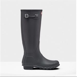 Hunter boots, grey/ blue color